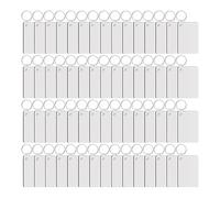 Agwuoetr 180 Piezas de Llaveros de SublimacióN en, RectáNgulos en de Transferencia de con Llaveros, MDF en para SublimacióN DIY