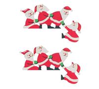Agwuoetr 2 Piezas de Decoraciones NavideñAs para Marcos de Puertas de Madera para Navidad, Puertas del Hogar, Ventanas, Fiestas, D