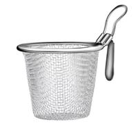 Agwuoetr 2 Uds. Colador de Acero Inoxidable, Cesta Coladora para Alimentos, Cestas para Colador de Cocina, Olla Caliente, Coladores para FreíR, Fideos para Servir, L