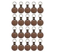 Agwuoetr 20 Paquetes de Llaveros de Madera en de en de Madera de Nogal con para Regalo de Grabado DIY Redondo