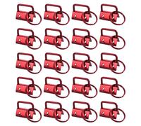 Agwuoetr 20 Piezas de Accesorios para con Anillos para para Correas de Bolsa, Rojo