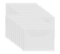 Agwuoetr 20 Sobres de Almacenamiento de 7x5 Pulgadas, Sobres de Plástico Resellables, Bolsa de Almacenamiento para Sellos Transparentes, Troqueles, Papel para Álbumes de Recortes