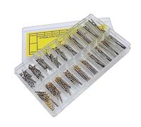 Agwuoetr 200 Piezas 10-28 Mm Correa de Reloj Enlace Pasadores ConexióN Eje Fijo Acero Inoxidable Barra de Oreja Sin Procesar Perno de Reloj Juego de Herramientas de ReparacióN Manual