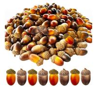 Agwuoetr 200PCS Mini Bellotas Artificiales, a Granel con Tapa Natural para DecoracióN de OtoñO, AccióN de Gracias, Halloween, DecoracióN de Bodas
