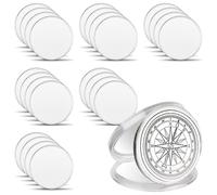 Agwuoetr 25 Piezas de 40 mm en Moneda de DesafíO con Borde Roscado de 40 mm con Caja de ProteccióN AcríLica Moneda Artesanal Personalizada una Mano
