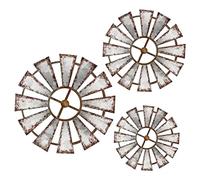 Agwuoetr 3 Piezas de Madera de Viento DecoracióN de Pared Granja DecoracióN Colgante PaíS Cocina de Madera RúStica Sala de Estar Escultura Arte