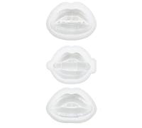 Agwuoetr 3 Piezas de Moldes de Resina para Labios, Soporte para TeléFono 3D, Moldes para Soporte de TeléFono, Moldes de Arte de Resina, Moldes de FundicióN de Epoxi UV de Silicona,A