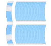 Agwuoetr 36 Piezas Pelucas Cinta de Encaje Pelo de Doble Cara Azul Peso Ligero Cuarto de Peluca de Encaje Impermeable Pieza de ExtensióN de Cabello SúPer Peinado