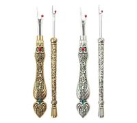 Agwuoetr 4 PCS Destripador de Costuras de Costura Borrador Vintage Desacoplador de AleacióN Retro Herramienta para Quitar Puntadas RáPidas y Cortar Agujeros