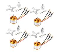 Agwuoetr 4 Piezas 2212 2200KV Motor Sin Escobillas con Soportes 6T para DIY RC AvióN AvióN Multi-Copter Quadcopter Drone
