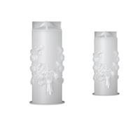 Agwuoetr 4 Piezas Ramo de Flores de Rosas Vela Perfumada Molde de Silicona DIY ArtesaníAs Hechas A Mano FabricacióN de Velas Molde de JabóN de Yeso