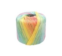 Agwuoetr 40G/Bola Hilo de AlgodóN de Encaje Colorido TeñIdo Segmentario Hilo Degradado DIY Tejido A Mano Ropa de Ganchillo MuñEca Hilo de Encaje B
