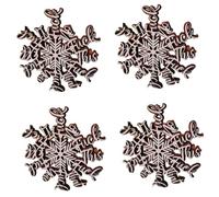 Agwuoetr 4PCS Adorno NavideñO Divertido Adorno de de Nieve Regalo de Elefante de Nieve Travieso Adorno de de Nieve NavideñO