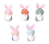 Agwuoetr 5 Gnomos de Pascua, Conejitos Hechos una Mano, Gnomos de Pascua de/Regalos de Elfos, Decoraciones de Pascua para la Fiesta en Casa