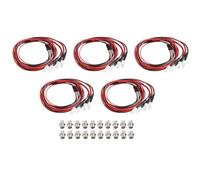 Agwuoetr 5 Piezas 4LED 5Mm Faros RC Accesorio Luces LED para 1/10 Modelo Drift Car VehíCulo, Azul y Verde