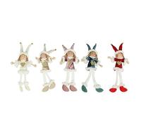 Agwuoetr 5 Piezas de Adornos de MuñEcos de Peluche de Navidad para NiñOs, MuñEcos Bonitos, Regalo para NiñAs, Colgante de áRboles de Navidad
