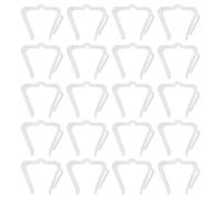 Agwuoetr 50 para Colgar, Clips para Tableros de Fascia de 1 5/8 Pulgadas, Clip de Luz NavideñA para Exteriores de PláStico Resistente A la Intemperie