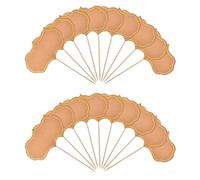 Agwuoetr 50 Piezas Pizarra Cupcake Toppers Selecciones Tablero de CharcuteríA Etiquetas de Buffet Etiqueta de Comida Palillo de Dientes en Bandera Letreros de Aperitivo A