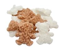 Agwuoetr 50 Uds. Apliques de Cabeza de Oso Acolchados de Felpa de 50X55Mm para Ropa, Sombrero, Polainas, Suministros de Costura, Accesorios de DecoracióN DIY