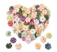Agwuoetr 50 Uds Cabeza de de Seda Mini DecoracióN de Boda para el Hogar DIY áLbum de Recortes de Navidad Tocado Cabezas de Margaritas Artificiales