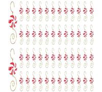 Agwuoetr 50 Uds. de Dulces NavideñOs para Exteriores, Adornos NavideñOs de Metal para Exteriores, Festivos para Adornos de áRboles de Navidad