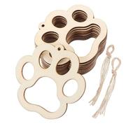 Agwuoetr 50 Uds. Mini Pata de Perro de Madera, Manualidades DIY, Recortes, Adornos Colgantes en Forma de Garra PequeñA de Madera, Decoraciones para Mascotas