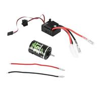 Agwuoetr 540 Motor Cepillado 35T con 1060 ESC Cepillado 60A 2-3S LiPo Controlador de Velocidad EléCtrico Impermeable para Coche RC 1/10