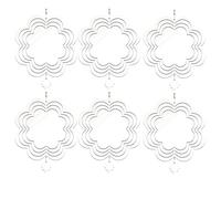 Agwuoetr 6 Piezas de Spinner de Viento de SublimacióN en Spinners de Viento 3D Spinners de Viento Colgantes para DecoracióN de JardíN Interior Exterior 10 Pulgadas