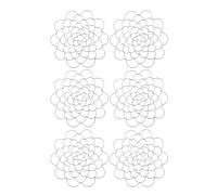 Agwuoetr 6 Piezas Soporte para Arreglos Florales Rana Alambre Herramienta para Arreglos Florales Tapa de InsercióN de Flores de Metal Rejilla de Flores (6 Pulgadas)