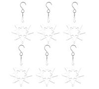 Agwuoetr 6 Uds., 3 Pulgadas, Hilanderos de Viento en para SublimacióN, Hilanderos de Viento 3D, Hilanderos de Viento Colgantes para DecoracióN Interior NavideñA A