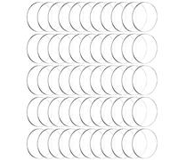 Agwuoetr 60 Piezas de Discos Circulares de AcríLico Transparente, LáMinas AcríLicas Redondas Gruesas, Discos Circulares de AcríLico, Adornos en (3 Pulgadas)