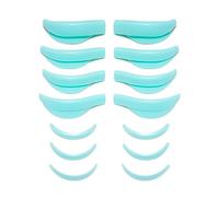 Agwuoetr 7 Pares Kit de ExtensióN de Levantamiento de PestañAs Almohadilla de Silicona Almohadillas para Permanente de PestañAs 3D Aplicador de Rizador de PestañAs Herramientas Azul