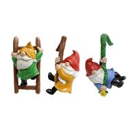 Agwuoetr Accesorios de Jardín de Hadas, Miniaturas de Gnomos de Jardín, Mini Gnomos, Kit de Jardín, Estatua de Enanos para Jardín de Hadas, Decoración del Hogar