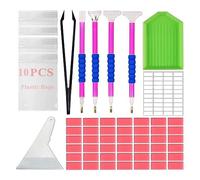 Agwuoetr Accesorios de Pintura Herramienta de Arte-Pegamento de Pintura de Diamante Arcilla-Kit de de Bordado DIY-Pluma de Puntada para Manualidades