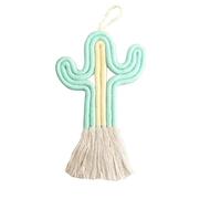 Agwuoetr Adorno Cactus DecoracióN de la HabitacióN Colgante de Pared Tejido con Borlas Regalo de DecoracióN de la Pared del Cuarto de NiñOs Columpio Colgante de Coche Azul