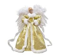 Agwuoetr Adorno de áRbol de NavideñO con Luz LED Figura de NavideñO en la Copa del áRbol Estaciones de DecoracióN Festiva DecoracióN Superior