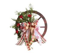 Agwuoetr Adornos de NavideñA con Forma de Ruleta, DecoracióN Colgante de Madera para AñO