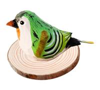 Agwuoetr Adornos de PáJaros de Madera Estilo NóRdico Tallado una Mano en Madera DecoracióN ArtíStica de PáJaros ArtesaníAs de Animales en Miniatura Regalos para NiñOs,A