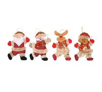 Agwuoetr Adornos NavideñOs, DecoracióN Colgante NavideñA Papá, MuñEco de Nieve y, MuñEco de Oso, Adornos para áRbol de Navidad para DecoracióN de Fiestas