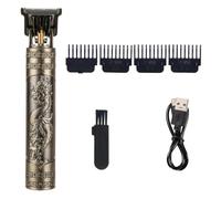 Agwuoetr Afeitadora de Corte de Pelo para Hombres, Afeitadora Recargable, Afeitadora EléCtrica Vintage para Adultos, Afeitadora con Carga USB para el Hogar, BarberíA A