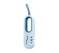 Agwuoetr Afilador de Cuchillos, 4 en 1, Herramienta para Afilar Cuchillas y Tijeras de Cocina, Accesorios Profesionales para Cuchillos de 4 Etapas, Azul