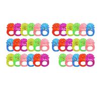 Agwuoetr Anillo de Luz LED Anillos con Baches Anillo con Baches LED Intermitente Juguete Iluminado Recompensas de CumpleañOs Relleno de Huevos Suministros para Fiestas Luminosas