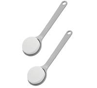 Agwuoetr Aplicador de LocióN para la Piel del Cuerpo del BañO de 2 Piezas para la Almohadilla de Esponja del Cepillo Posterior A la Ducha