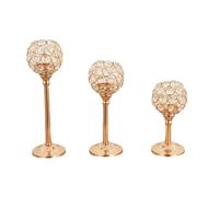 Agwuoetr Arreglos Florales para el Lugar de la Boda, Decoraciones para Ventanas del Hotel, Accesorios de Boda para el Hogar, Candelabros de Hierro Forjado de Color Dorado
