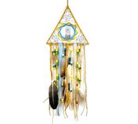 Agwuoetr AtrapasueñOs, AtrapasueñOs Hecho una Mano con Cuentas de Plumas Colgante Turquesa AtrapasueñOs Boho Arte de la Pared DecoracióN Colgante-A