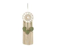 Agwuoetr AtrapasueñOs Boho DecoracióN de Pared AtrapasueñOs Macramé Colgante de Pared con 3 Hojas Tejidas Borlas DecoracióN del Hogar 25X80Cm