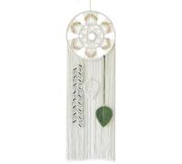 Agwuoetr AtrapasueñOs de Macramé para Dormitorio, DecoracióN de Pared, AtrapasueñOs Grande Bohemio, Colgante de Pared con Hojas Tejidas, Adorno