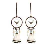 Agwuoetr AtrapasueñOs de Plumas para Espejo de Coche, Accesorios para Colgar, Accesorios para Espejo Retrovisor para DecoracióN EstéTica, Adorno