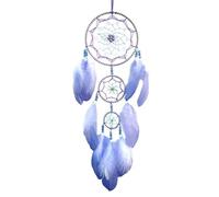 Agwuoetr AtrapasueñOs de Plumas PúRpuras AtrapasueñOs para Dormitorio AtrapasueñOs para Colgar en la Pared DecoracióN Arte Adorno Regalos Artesanales