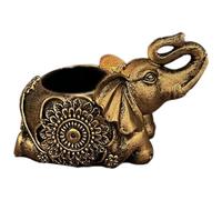 Agwuoetr B-Candelabros de Animales Dorados con Escultura de Elefante, Portavelas para Luz de Té, Candelabros PequeñOs Decorativos, Buen Regalo de la Suerte